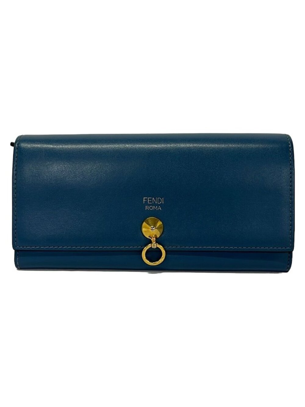 Fendi Wallet by the Way Navy Leather